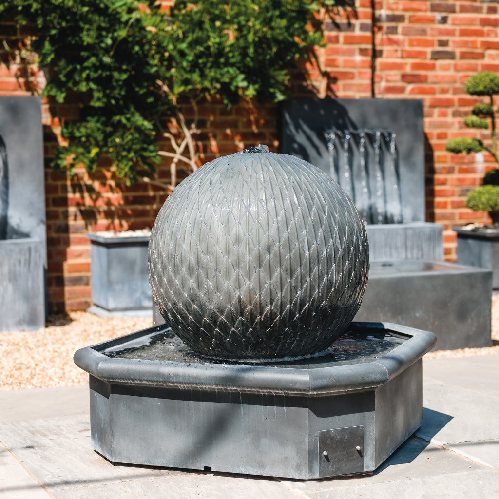 Octagonal Leaf Ball Water Fountain (10172244132033)