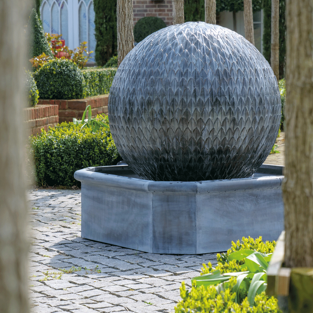 Octagonal Leaf Ball Water Fountain (10172244132033)