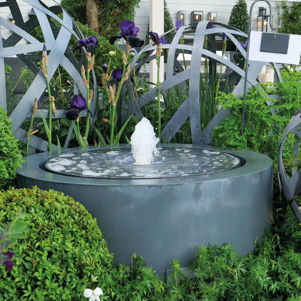 Ravello Galvanised Steel Circular Water Table (15040350716289)