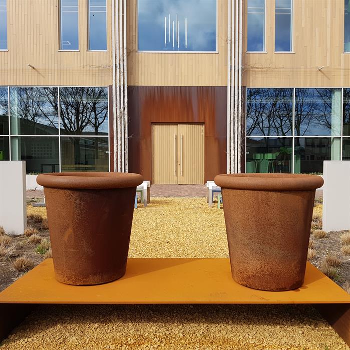 Dipott Corten Steel Tube Planter (7544774295745)