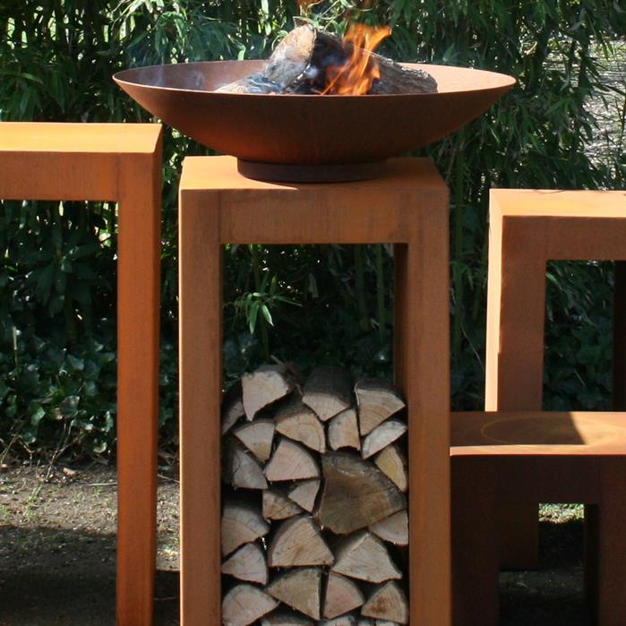 Corten Steel U-Shaped Socle (7595932287169)
