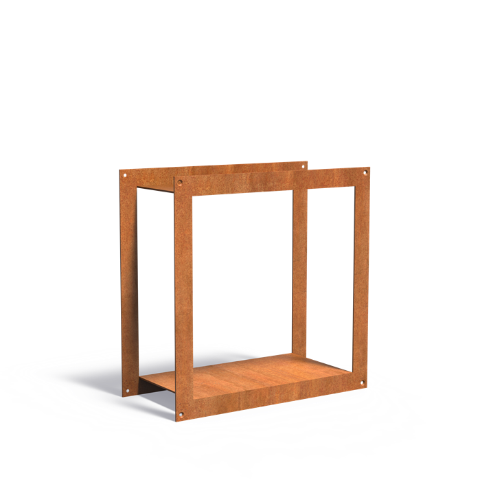 Corten Steel Bunke Log Storage (7602617123009)