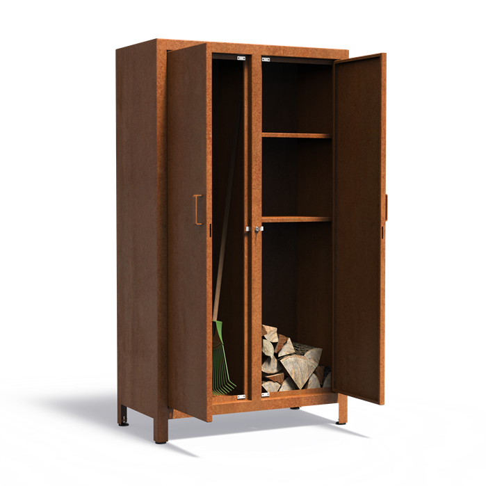 Corten Steel Logger Store Cupboard (7603016040641)