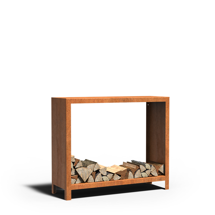 Corten Steel Upright Logg Log Store (6912705462465)