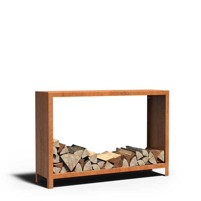 Corten Steel Upright Logg Log Store (6912705462465)