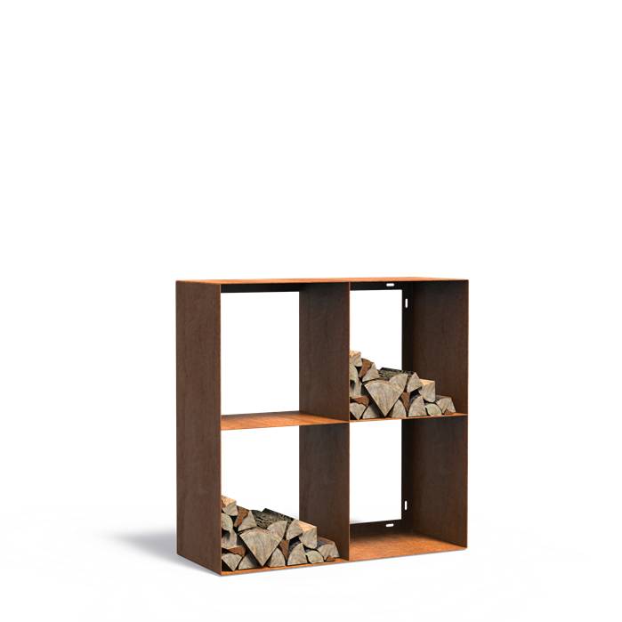 Forno Corten Steel Modular Log Store (7544842977473)