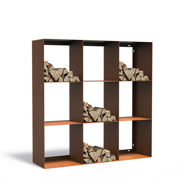 Forno Corten Steel Modular Log Store (7544842977473)