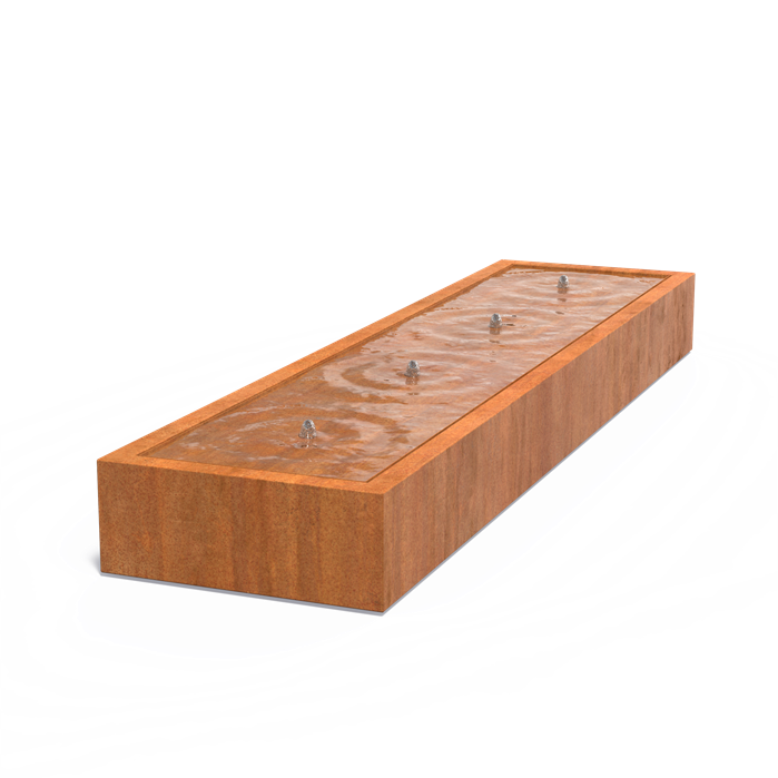 Corten Steel Rectangular Water Table (5473935556772)