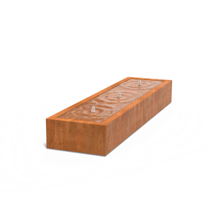 Corten Steel Rectangular Water Table (5473935556772)