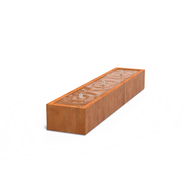Corten Steel Rectangular Water Table (5473935556772)
