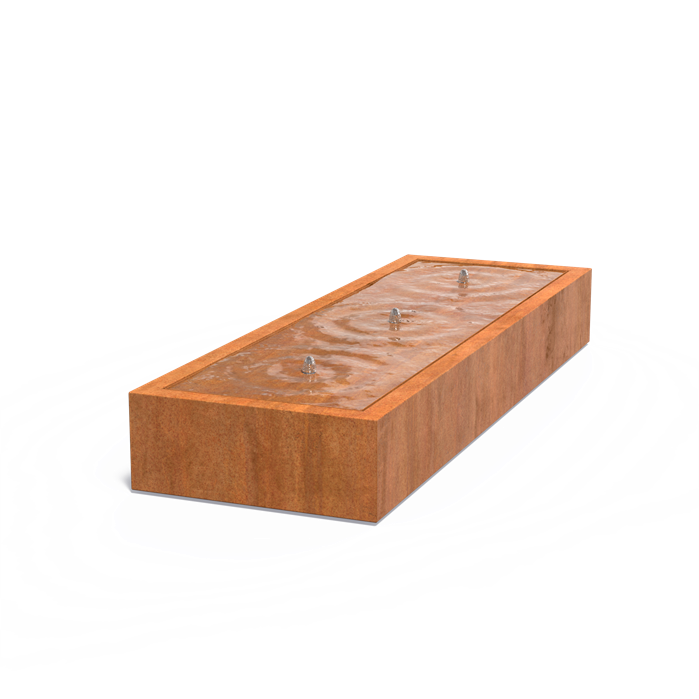Corten Steel Rectangular Water Table (5473935556772)