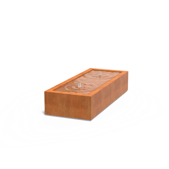 Corten Steel Rectangular Water Table (5473935556772)
