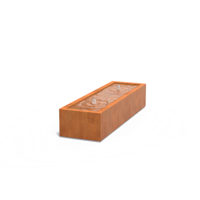 Corten Steel Rectangular Water Table (5473935556772)