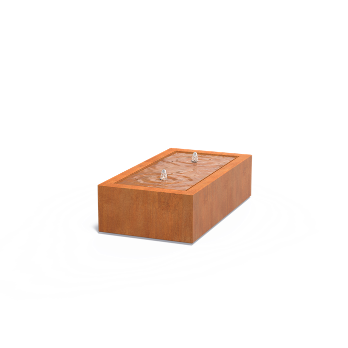 Corten Steel Rectangular Water Table (5473935556772)