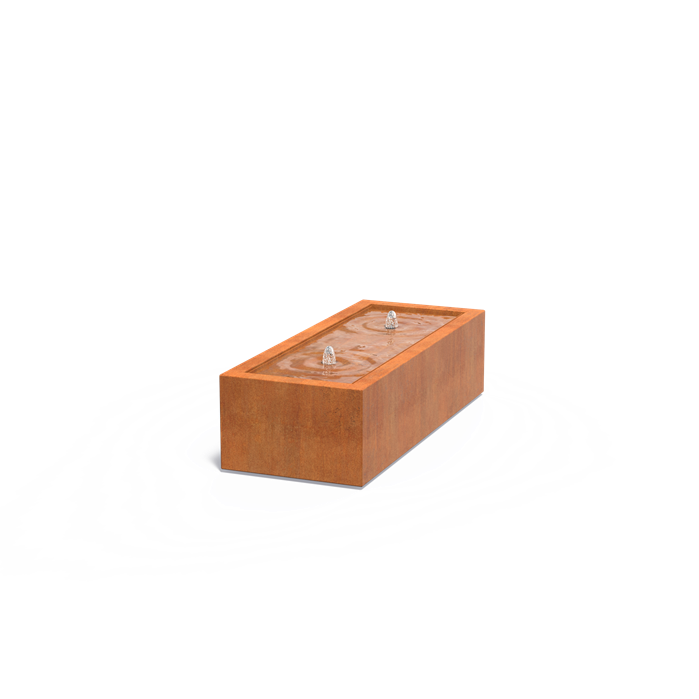 Corten Steel Rectangular Water Table (5473935556772)