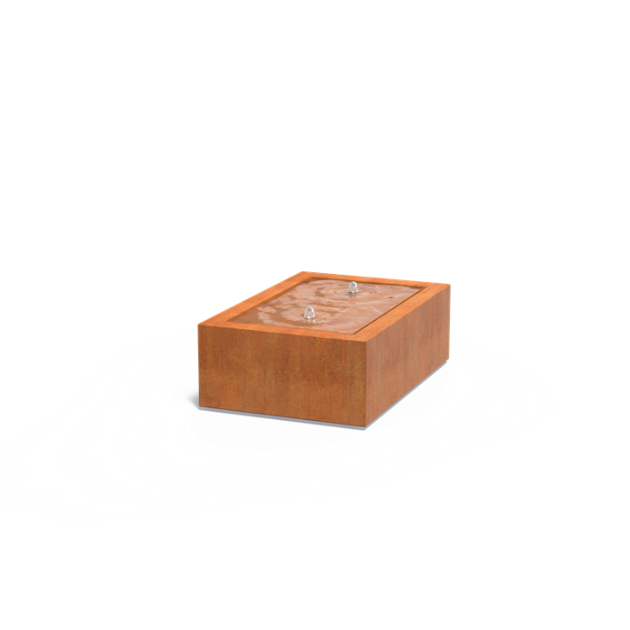 Corten Steel Rectangular Water Table (5473935556772)