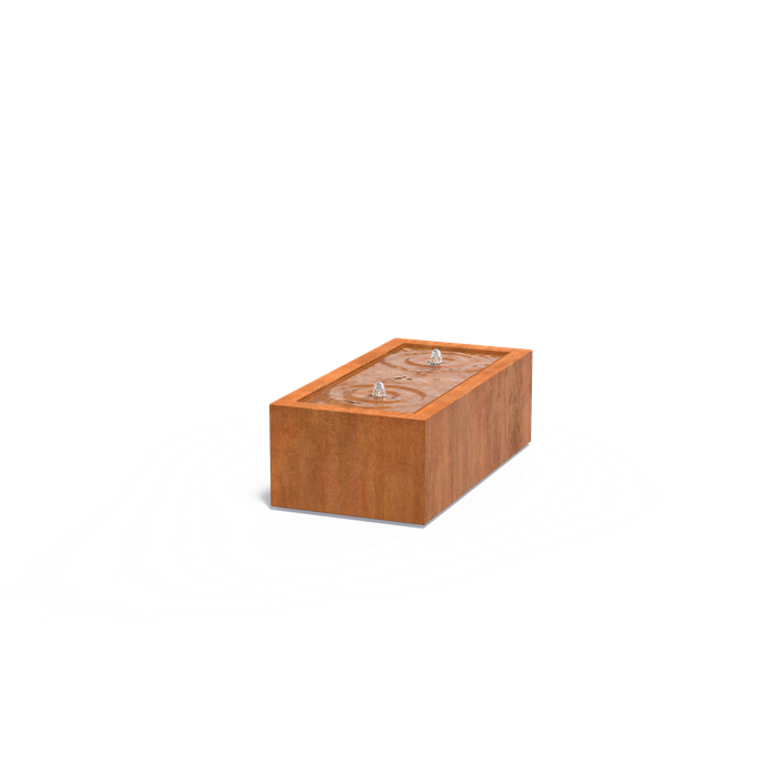 Corten Steel Rectangular Water Table (5473935556772)