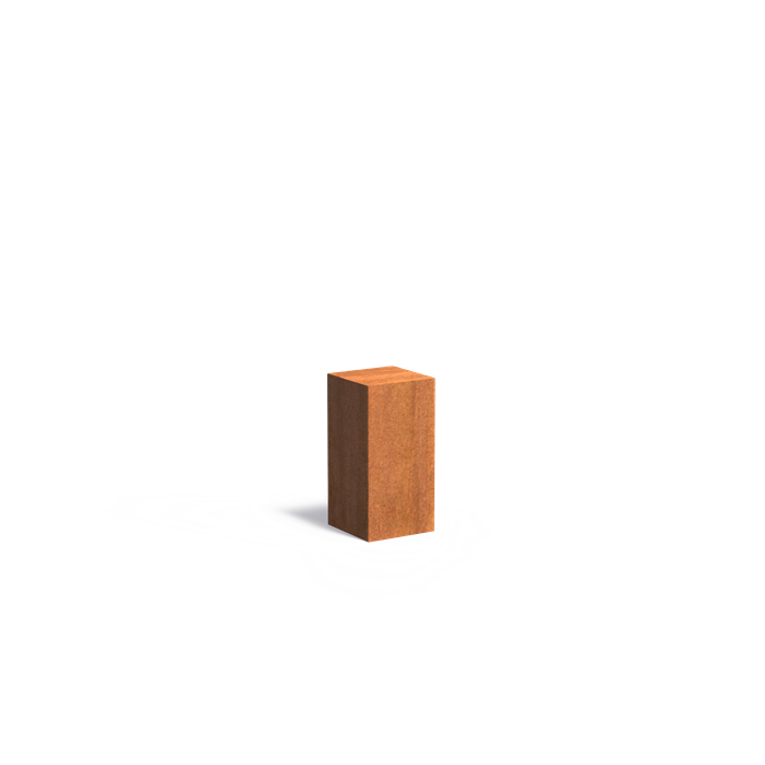 Corten Steel Solid Socle (7595913380033)