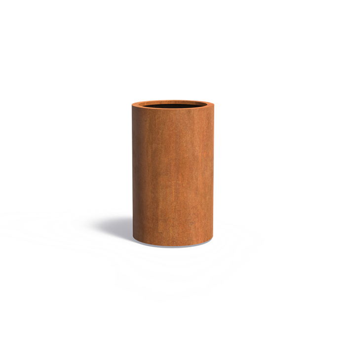 Adezz Corten Steel Cylinder Planter (7568520937665)