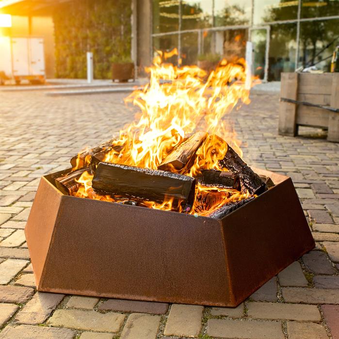 Forno Corten Steel Forma Fire Pit (7602979373249)