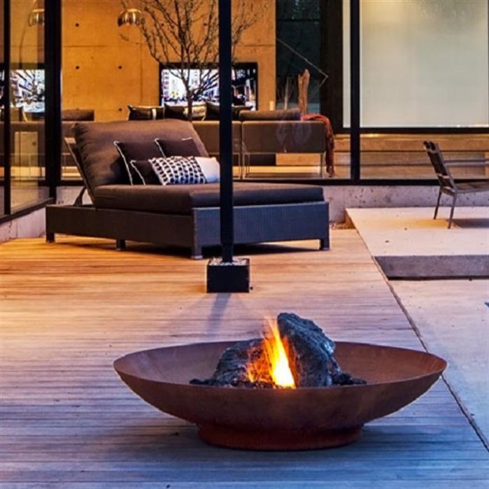 Fire Bowl | Fire Pit | BBQForno Corten Steel Halo Fire Pit (5624635490468)