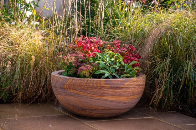 Pure Rainbow Sandstone Bowl Planter (7565334446273)