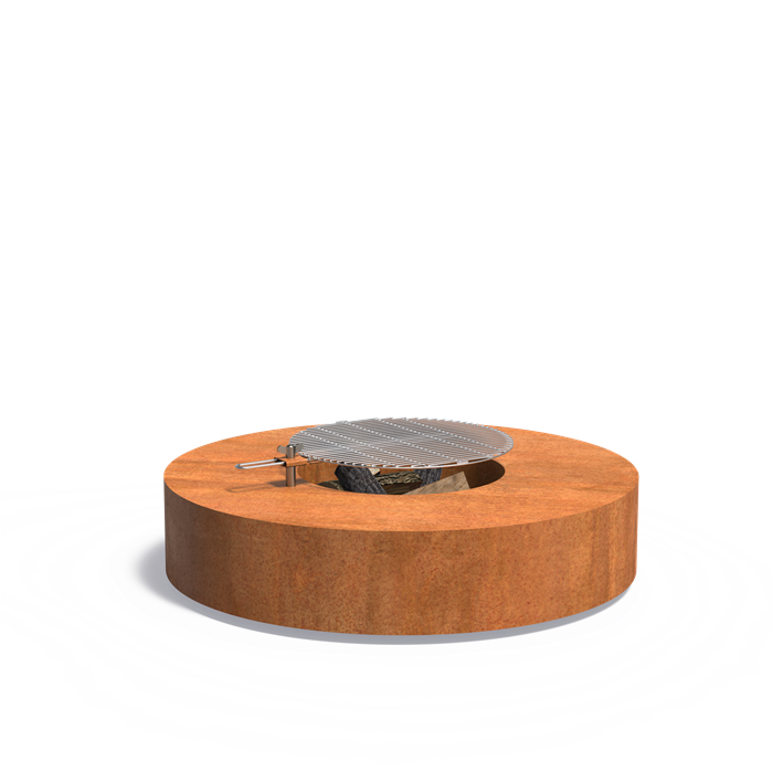 FORNO Corten Steel Round Fire Table (7568158818497)
