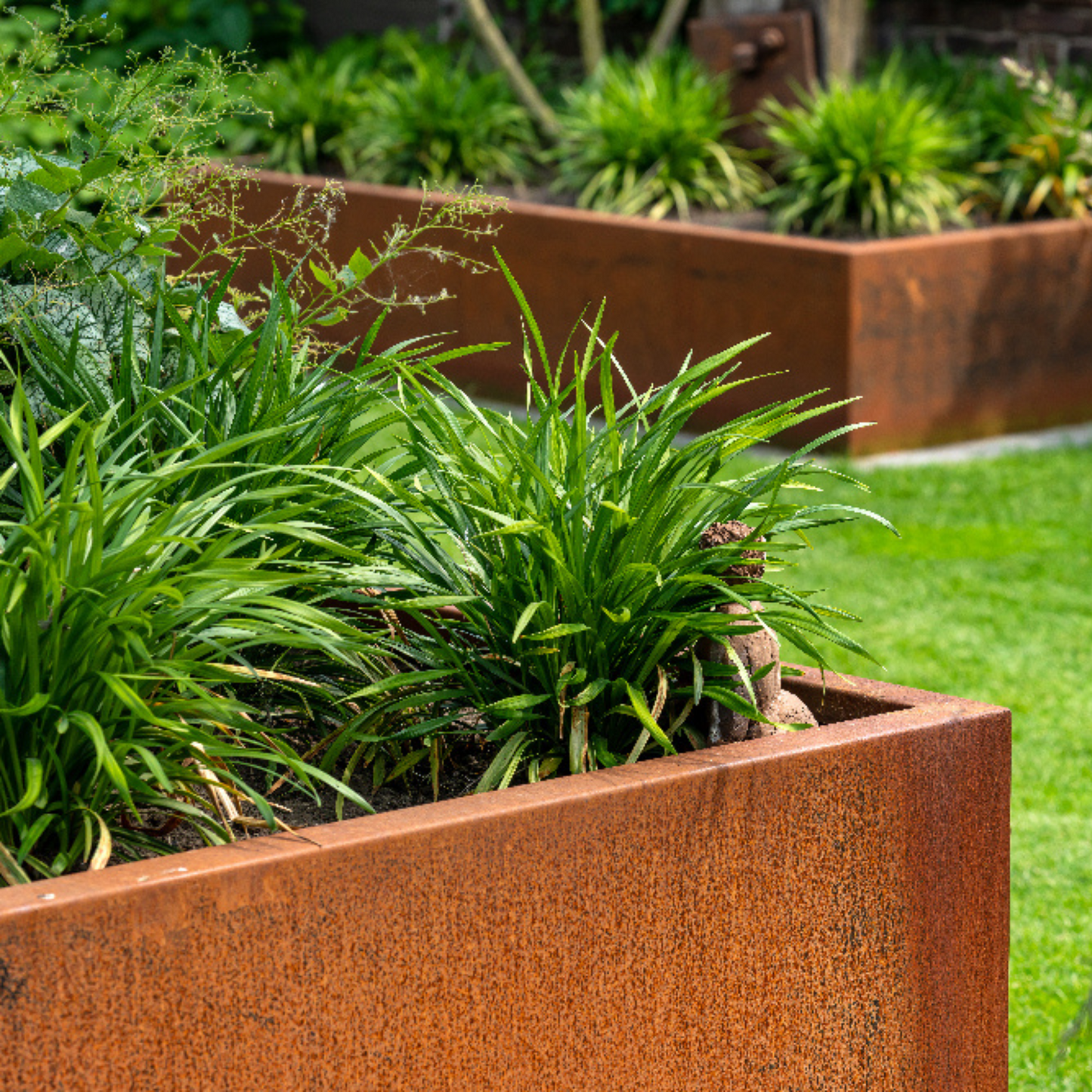 Adezz Corten Steel Cube Planter (5773668614308)