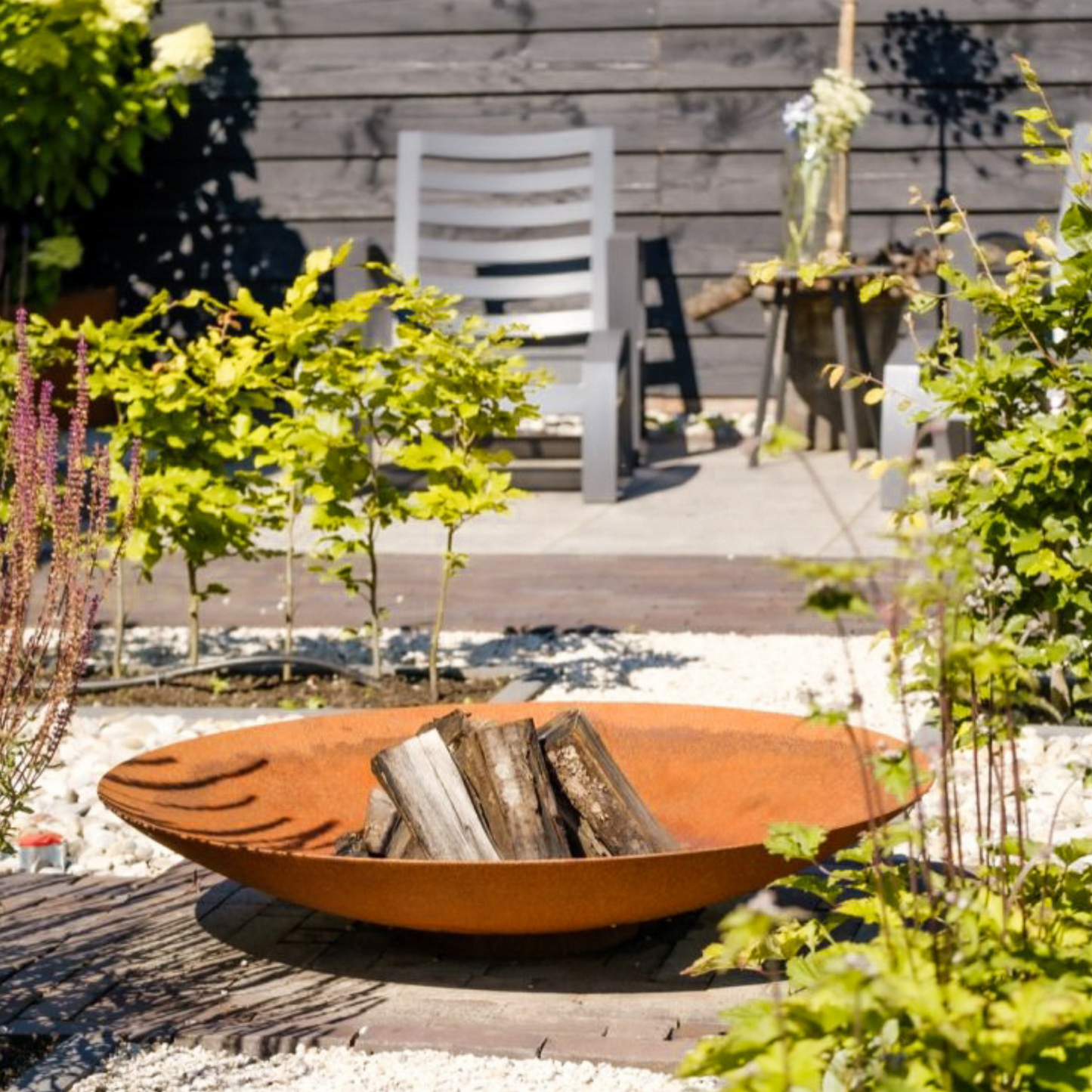 Forno Corten Steel Halo Fire Pit (5624635490468)