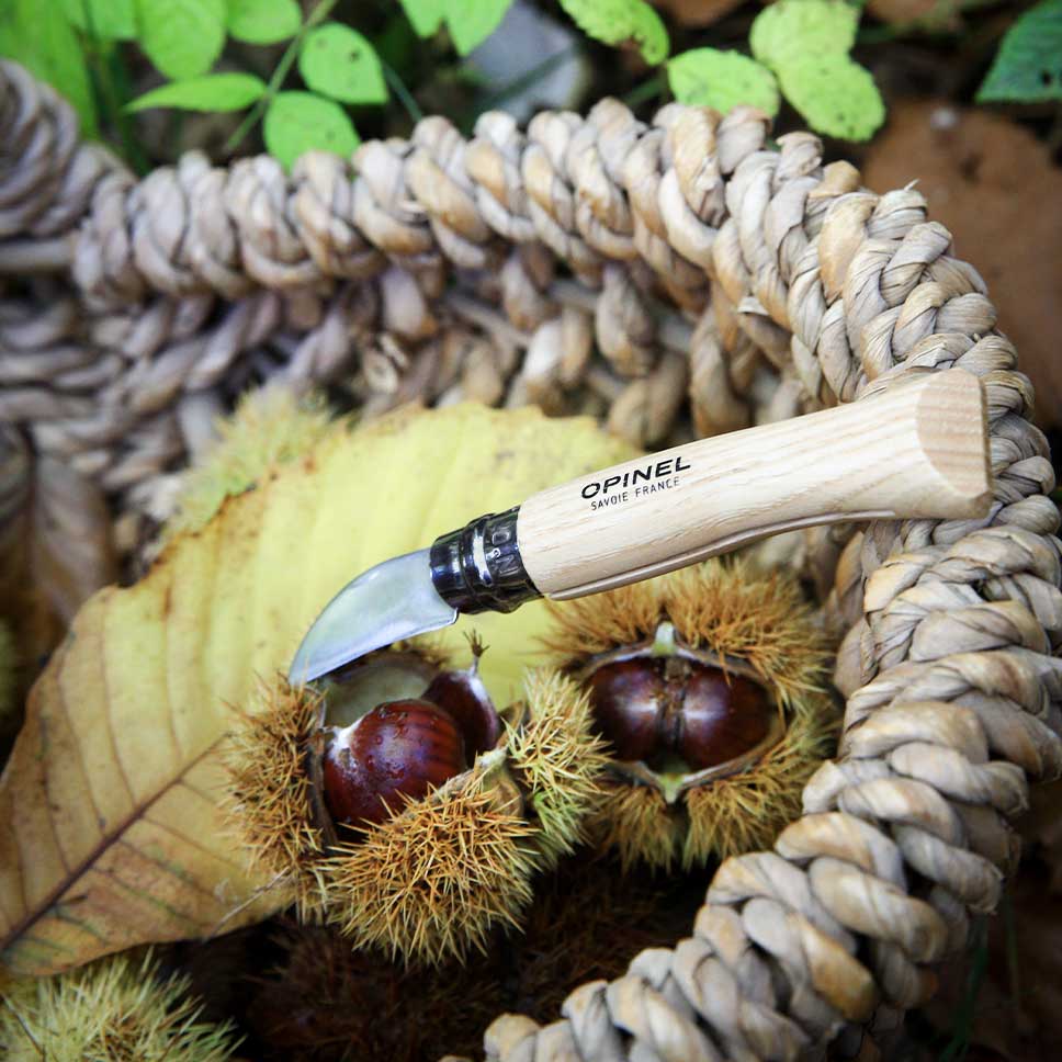 Opinel No.7 Chestnut & Garlic Knife (7599936307393)