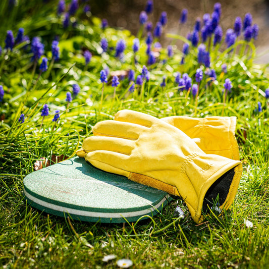 Piitards All Purpose Lined Leather Saddle Tan Gardening Gloves