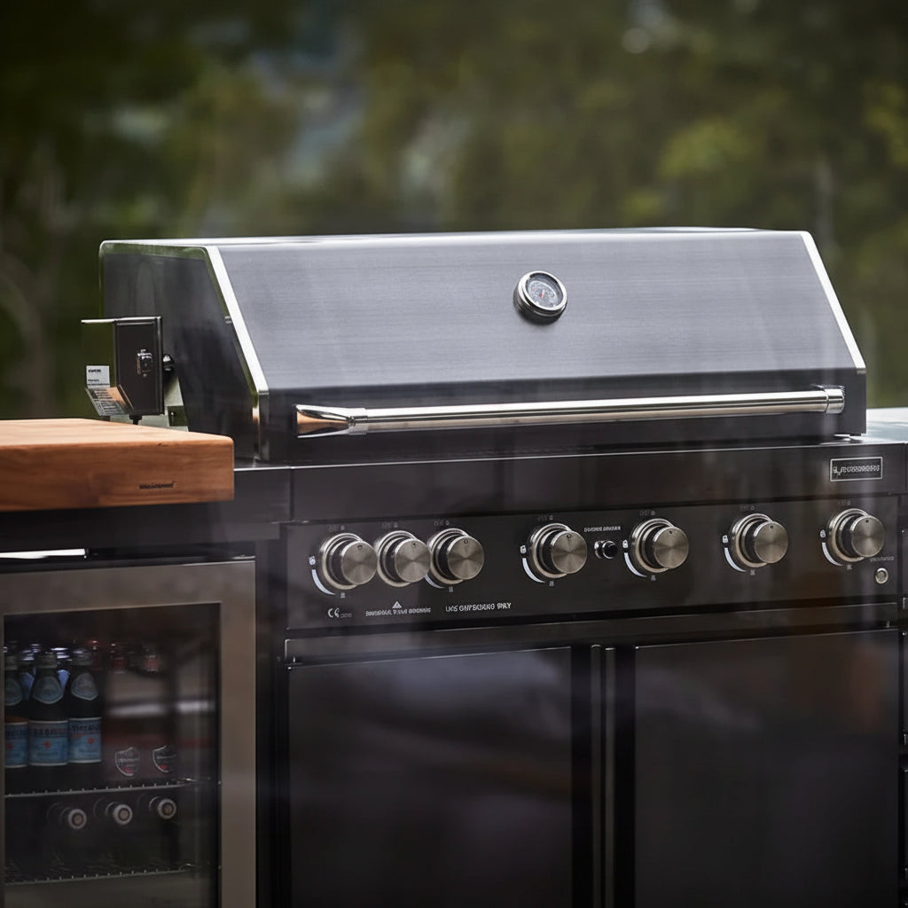 American style outdoor modular kitchen range