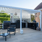 American style outdoor modular kitchen range