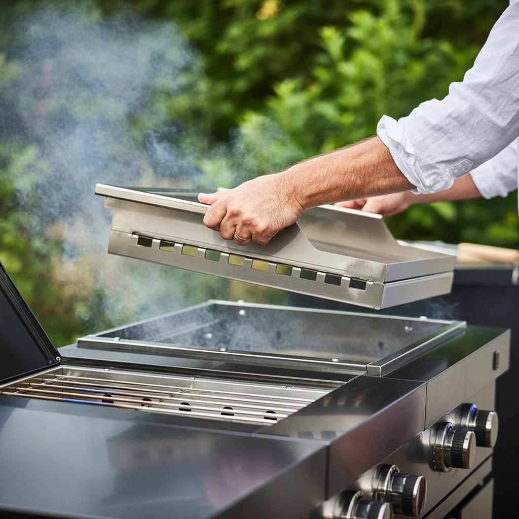 American style outdoor modular kitchen range