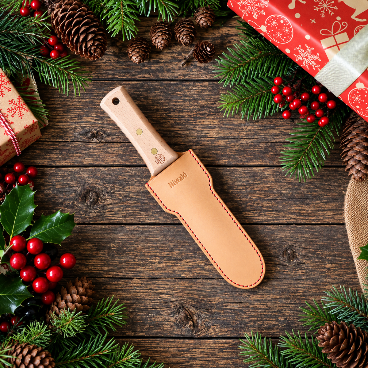 Niwaki Long Leather Holster