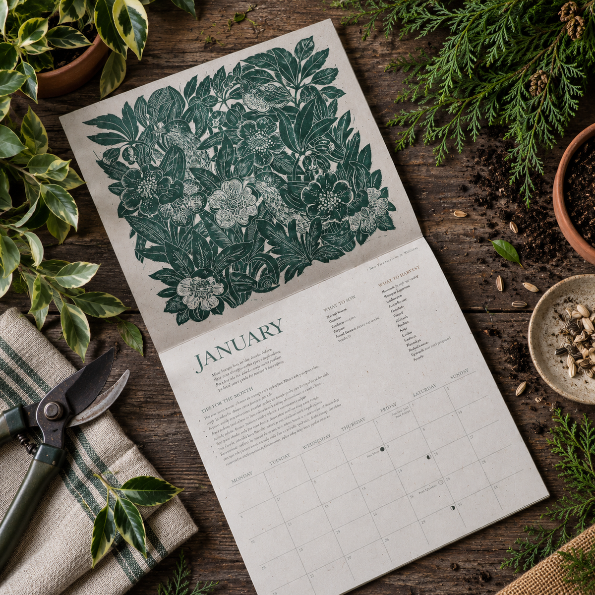 Growing through the seasons 2027 Gardening Calendar