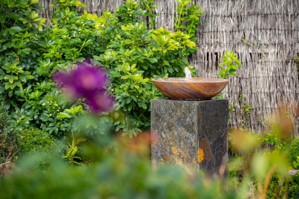 Flight stone water feature garden