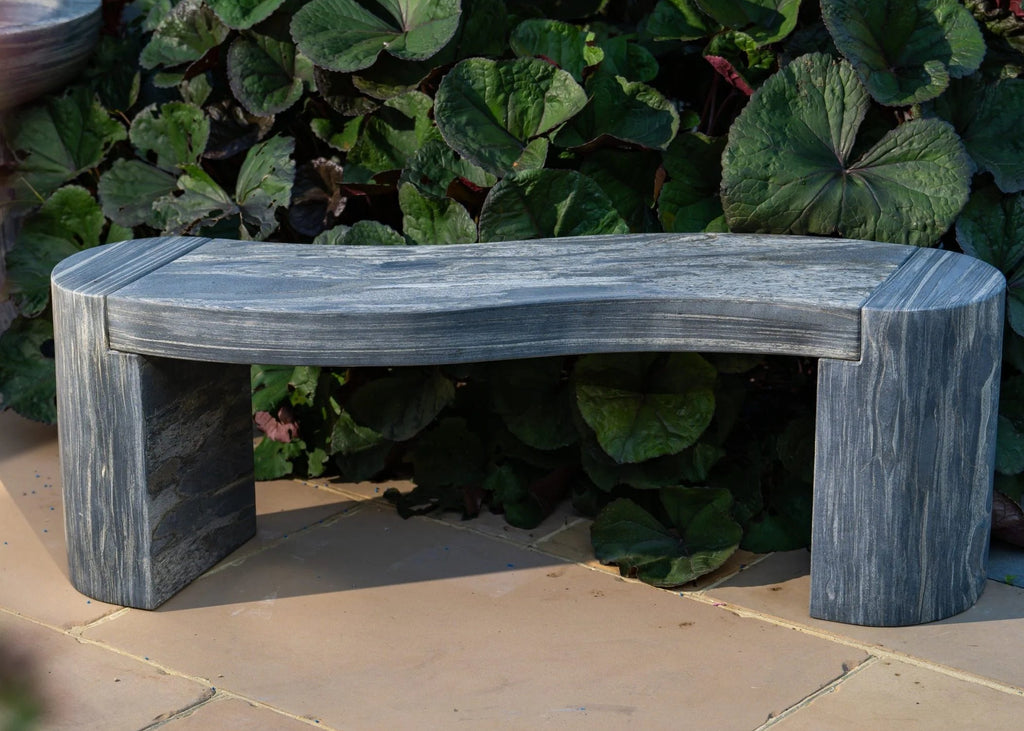 Jasper Pewter Stone Bench (15001251217793) (15001255117185)