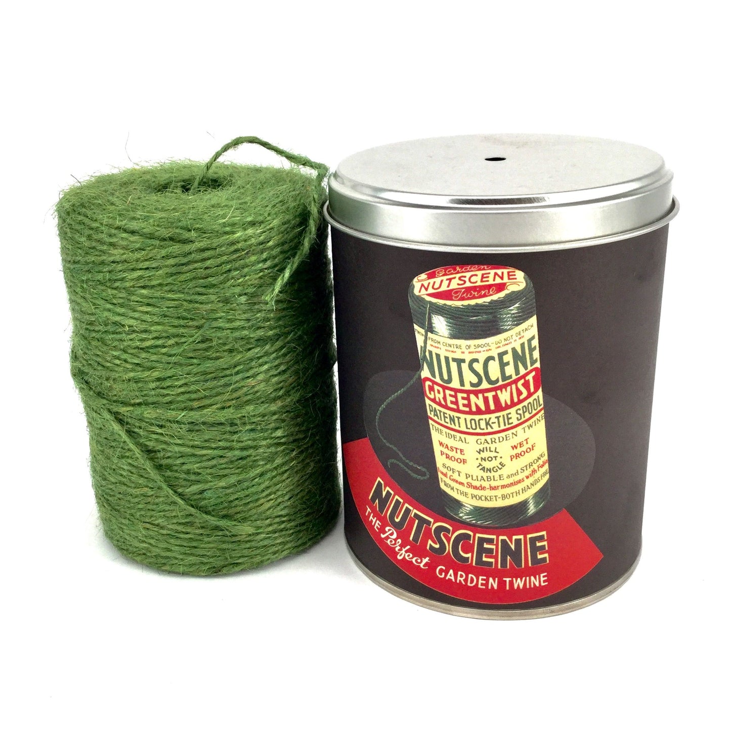 Twine in a Tin Retro Style Natural 2ply Twine 200M
