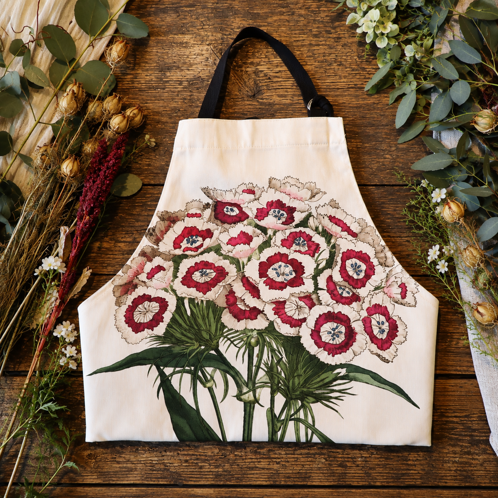 Handmade Cotton Apron Botanical Collection