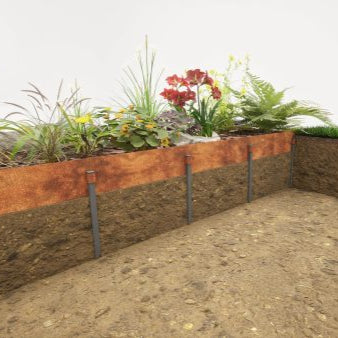 Corten steel garden edging (15000239604097) (15000587305345)