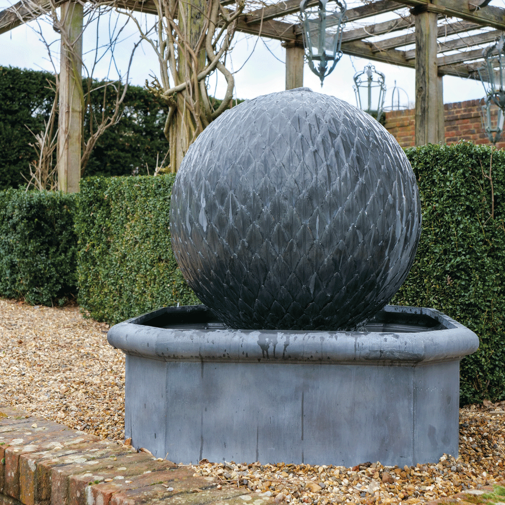 Octagonal Leaf Ball Water Fountain