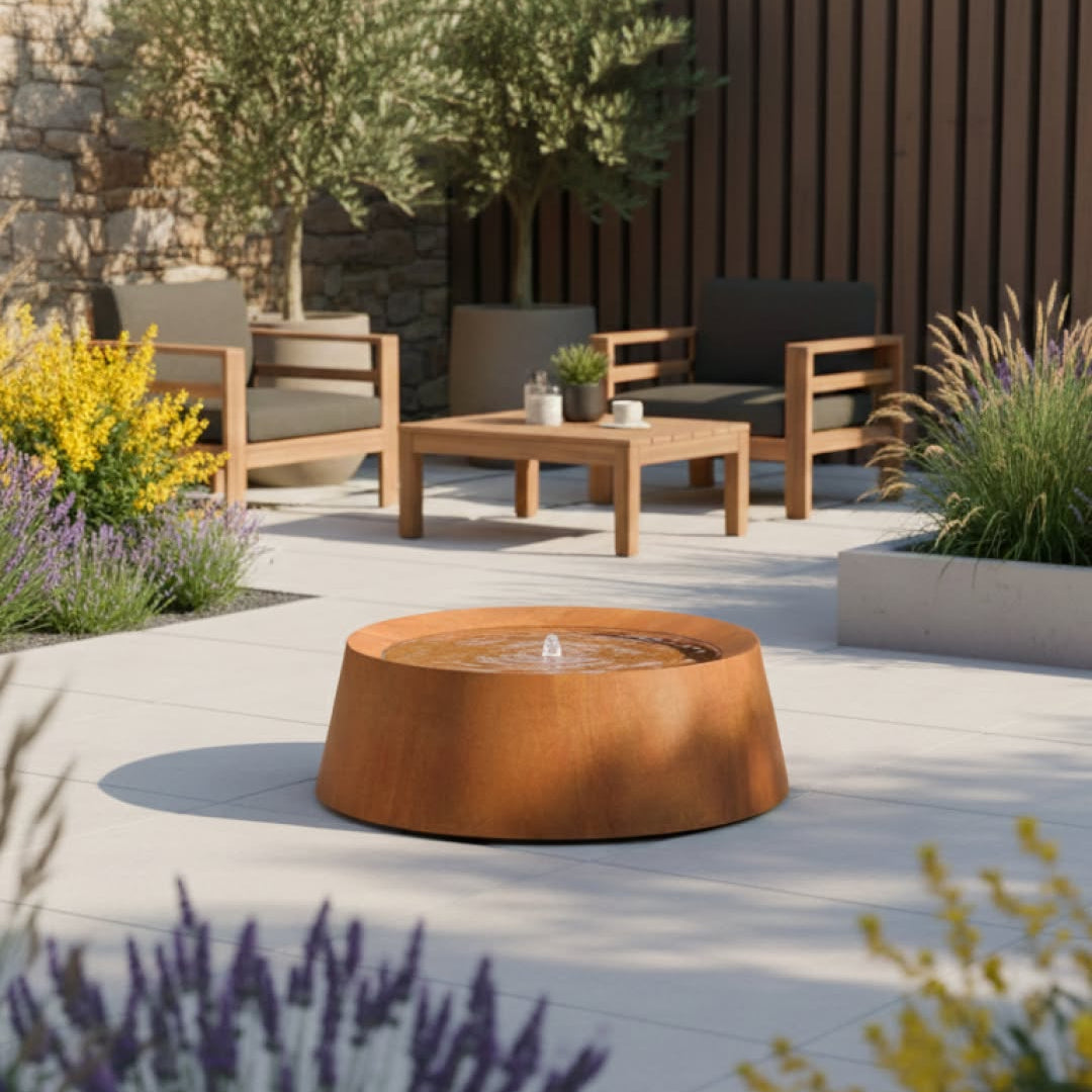 Corten Steel COVE Water Table