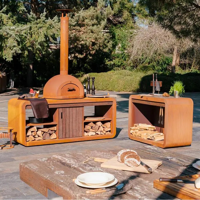 Forno Corten Steel DOME kitchen work station