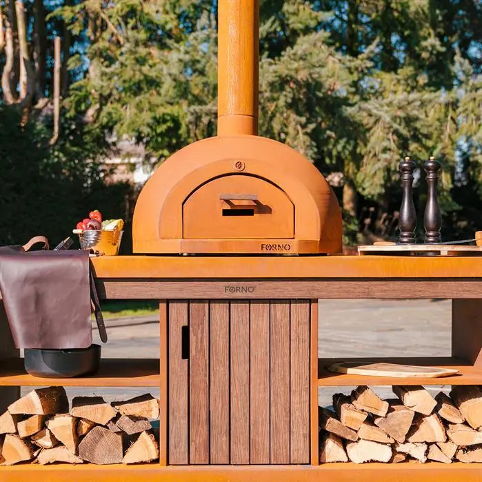 Forno Corten Steel DOME kitchen work station