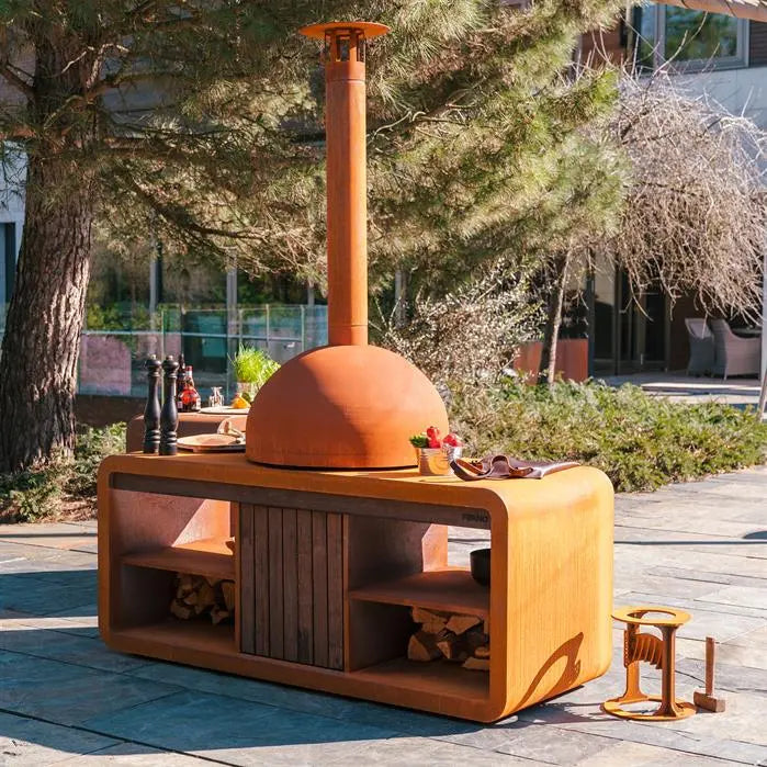 Adezz FORNO Corten Steel DOME pizza oven (10349635043521)
