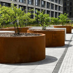 Corten Steel Circum Cylinder Planter