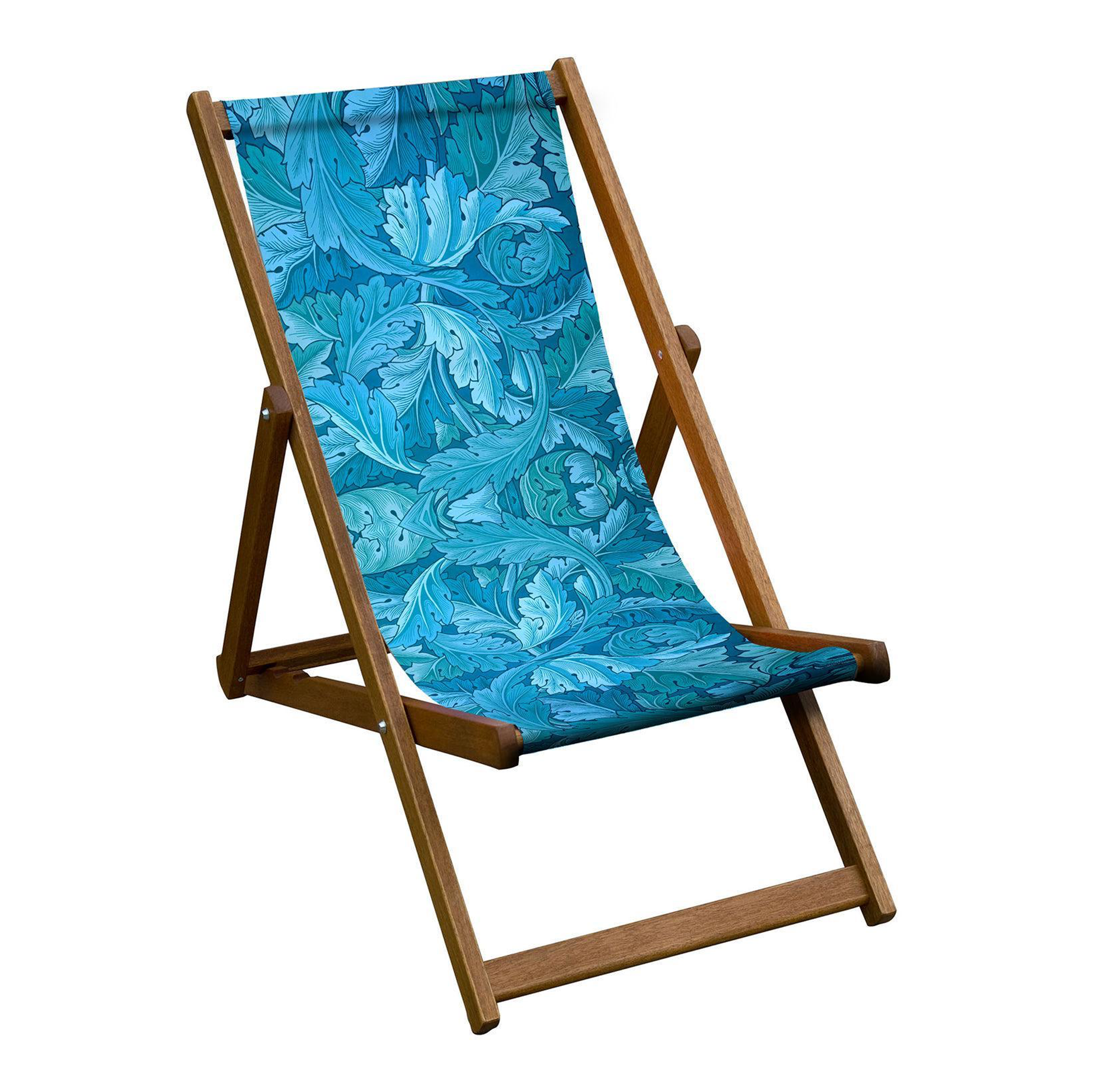 Oiled Birch Garden Deckchair William Morris Collection