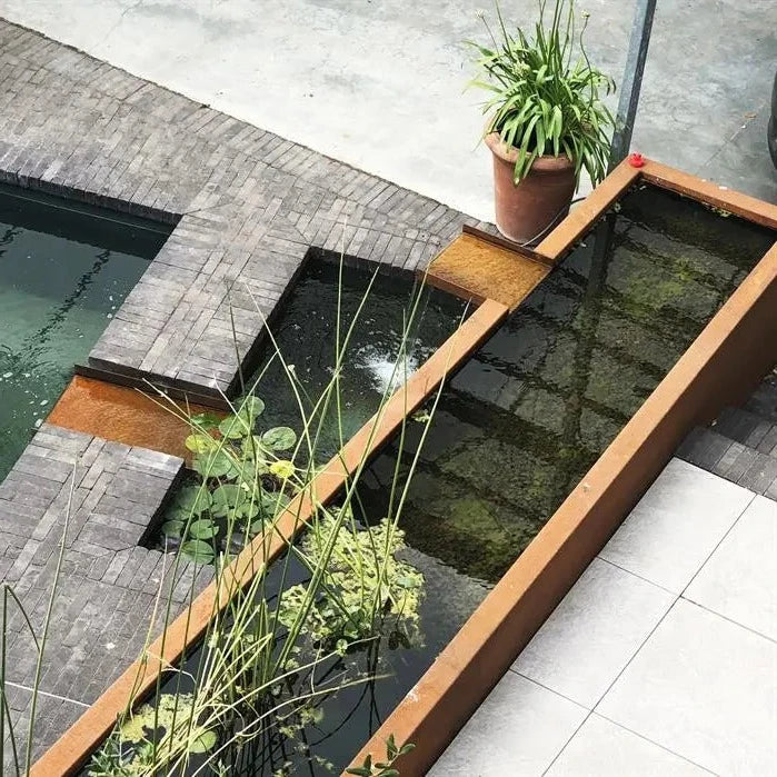 Urban Grow Corten Steel Rectangular Pond (7570334744769)