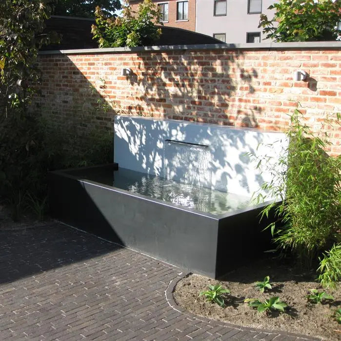 Fixed Aluminium Pond Wall With Blade Or Spout Waterfall